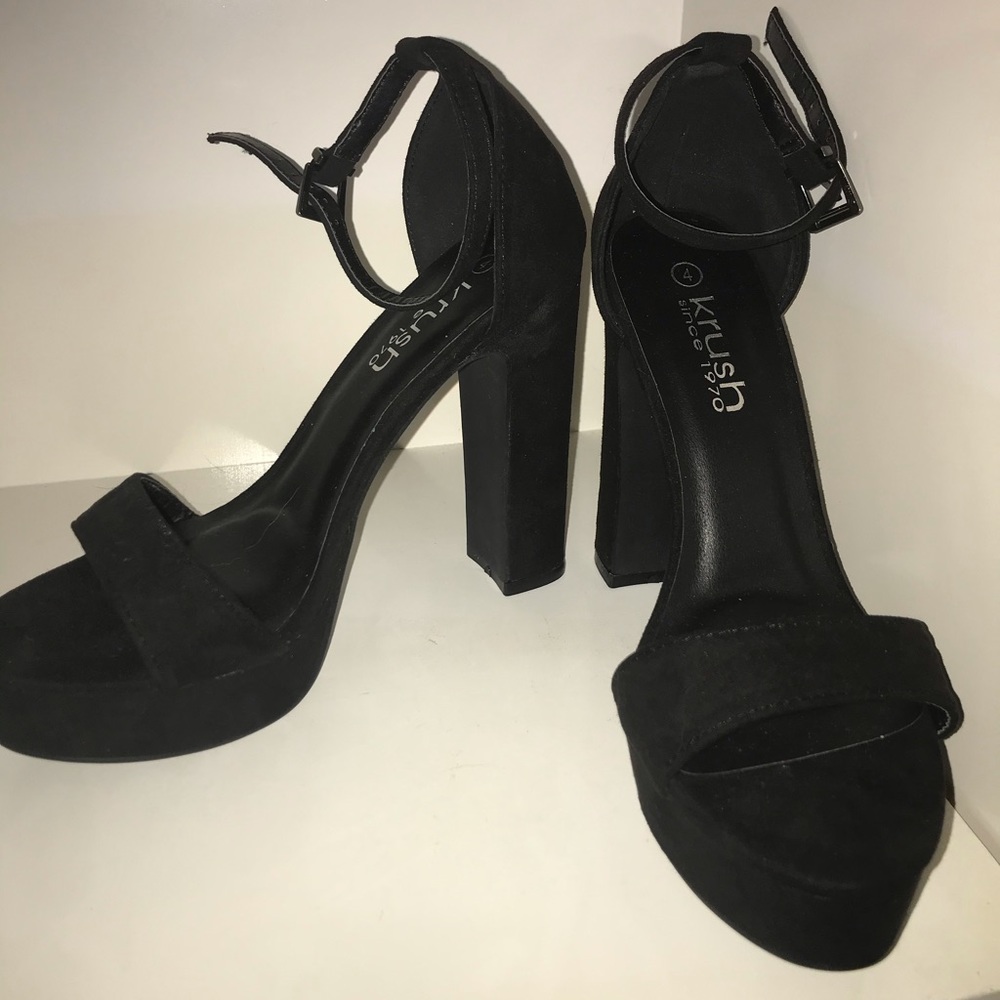 Krush Black Heels